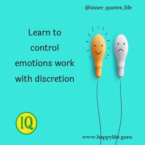 learn to control emotions
