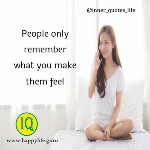 people remember only