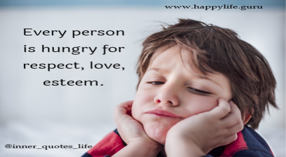 person is hunger for respect