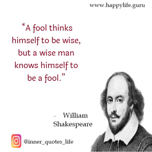 william shakespeare quotes on fool