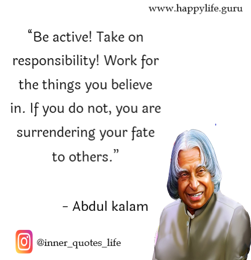 adbul kalam quotes on responcibility