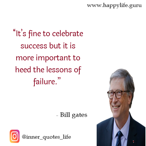 Bill gates quotes on failure