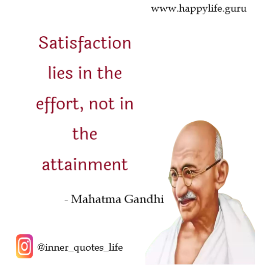 mahatma gandhi quotes on satisfaction